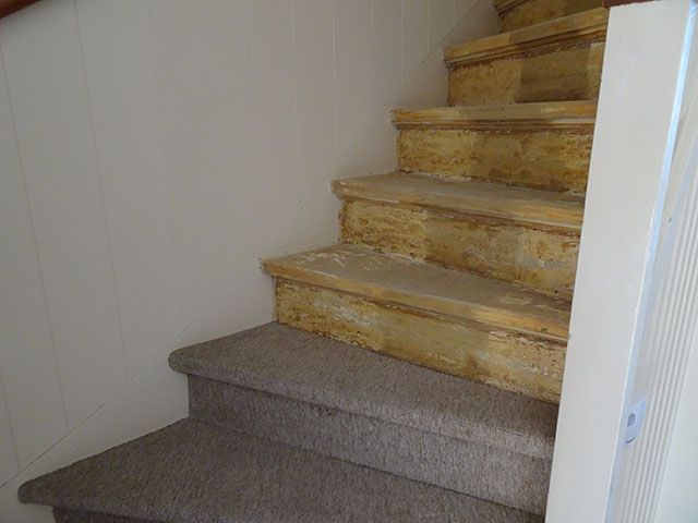 Woning opruimen inclusief verwijderen vloerbedekking (tapijt) van trap Albert Verweystraat - Alphen aan den Rijn